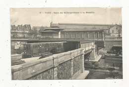 Cp , Chemin De Fer ,gare De METROPOLITAINà La BASTILLE ,vierge - Subway