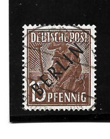 BERLIN Mi.Nr. 6 - 15 Pfg.  Schwarzaufdruck O - Gebraucht