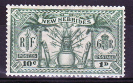 New Hebrides 1925 Single 1d (10c) Definitive Stamp In Mounted Mint Condition. - Ongebruikt