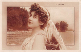 CPA 74 ANNECY LAC D'ANNECY AVEC UNE FEMME DES ANNEES 1900 PAR REUTLIGNER - Annecy