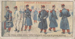 Delcampe - CHROMO CHOCOLAT D'AIGUEBELLE  L'ANTI-ALCOOLISME  LES JEUNES SOLDATS DOIVENT EVITER L'IVROGNERIE SOUS PEINE DE... - Aiguebelle