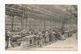 Cp , Métier ,industrie , 93 , SAINT DENIS ,forges Et Ateliers De La FOURNAISE ,vierge, Ed. Baudinière - Industry