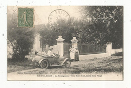 Cp , Automobile , 17 ,ILE D'OLERON ,la REMIGEASSE , Villa BEUN AISE ,route De La Plage ,voyagée 1920 - Voitures De Tourisme