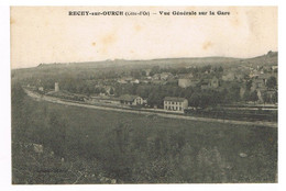 Delcampe - 07- 2021 - ZUD - COTE D'OR - 21 - RECEY SUR OURCE 350 Hab Près De Montbard -Vue Générale Sur La Gare - Montbard