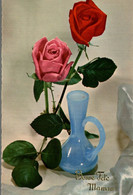 Delcampe - BONNE FETE MAMAN JOLIES ROSES ET SON VASE - Muttertag