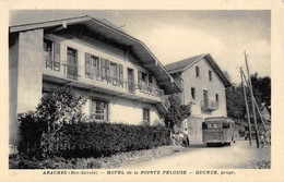 CPA 74 ARACHES HOTEL DE LA POINTE PELOUSE DUCRUE PROPRIETAIRE (cpa Rare - Other & Unclassified