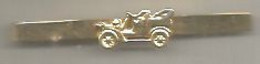 Ferma Cravatta Con Auto D'epoca, Buona Doratura, Cm. 5,5, Grammi 6,06. - Brooches