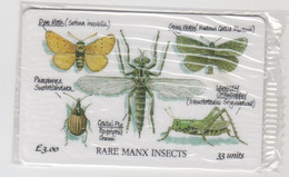 ISLE OF MAN - Manx Insects, 3 £, Tirage 10,000, Mint - Isola Di Man