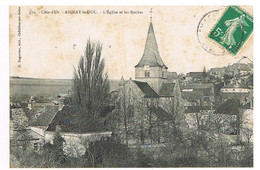 07- 2021 - ZUD - COTE D'OR - 21 - AIGNAY LE DUC - L'église Et Les Roches - Aignay Le Duc