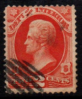 N409B - USA / 1873 - SC#: O16 - USED - DEPT. OF THE INTERIOR- 2 CTS JACKSON - - Servizio