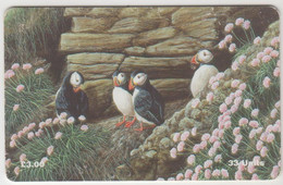 ISLE OF MAN - Puffins, 3 £, Tirage 5,000, Used - Man (Eiland)