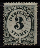 N409G - USA / 1873 - SC#: O49 - USED - POST OFFICE DEPT.- 3 CTS - Dienstmarken