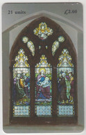 ISLE OF MAN - Stain Glass Window, 2 £, Tirage 10,000, Used - Isola Di Man