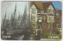 ISLE OF MAN - North Quay Douglas Old And New, 10 £, Tirage 6,000, Used - Isle Of Man