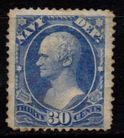 N410A - USA / 1873 - SC#: O44 - MNG - NAVY DEPT.- 30 CTS HAMILTON - Dienstmarken