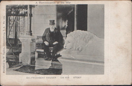 Delcampe - EARLY UNDIVIDED BACK BOER WAR MILITARY SOUTH AFRICA A REMINISCENE OF WAR Boer EX-PRESIDENT KRUGER ON HIS STOEP - Südafrika