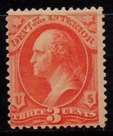 N410C - USA / 1873 - SC#: O17 - MH - DEPT. OF THE INTERIOR.- 3 CTS WASHINGTON - Officials