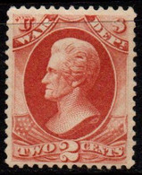 N410F - USA / 1873 - SC#: O84 - MNH - WAR DEPT.- 2 CT JACKSON - Dienstmarken