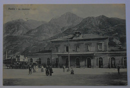 Delcampe - CPA 1928 Aosta, La Stazione Ferroviana - Gare - Aosta