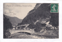 Delcampe - CPA :  14 X 9  -  SIXT  -  Pont Sur Le Giffre + Maison Ou A Couché Saint François De Sales - Sixt-Fer-à-Cheval