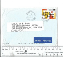 French Polynesia Iles Sous Le Vent Vaitape Bora Bora To Salt Spring Island BC Canada Jan 30 2001..........(Box 5) - Cartas & Documentos