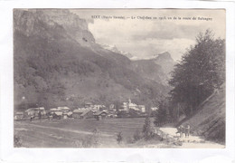 Delcampe - CPA :  14 X 9  -  SIXT  -  Le  Chef-lieu En 1913, Vu De La Route De Salvagny  (petit Attelage) - Sixt-Fer-à-Cheval