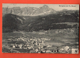 CAH-19  SAvognino Engadin Mit Piz Michel.  GElaufen 1913 Maggi 409 - Savognin