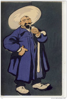 Delcampe - CP D'ART;  HOMME, Chapeau, Illustration,  1900, Edit Depose, P. L. - Vor 1900