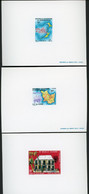 NOUVELLE CALEDONIE 3 EPREUVES DE LUXE N° 426 à 428 TB - Imperforates, Proofs & Errors