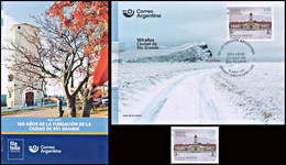 ARGENTINA-2021-STAMPS"CENTENNIAL OF THE FOUNDING OF THE CITY OF RIO GRANDE, ISLAND OF TIERRA DEL FUEGO,ANTARTICA- - Neufs