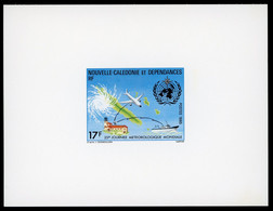 NOUVELLE CALEDONIE EPREUVE DE LUXE N° 500 25ème Journée Météorologique Mondiale 1985. TB - Sin Dentar, Pruebas De Impresión Y Variedades