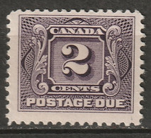 Canada 1906 Sc J2  Postage Due MH* - Port Dû (Taxe)