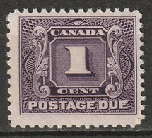 Canada 1928 Sc J1c  Postage Due MLH* Reddish Violet - Impuestos