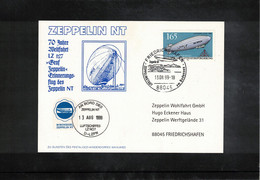 Germany / Deutschland 1999 Inaugural Flight Of Zeppelin NT Interesting Postcard - Zeppelins