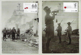 Delcampe - Australia 2011 Complete Series 2 Postal Stationery Maximum Card Remembrance Day - Maximumkarten (MC)