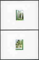 NOUVELLE CALEDONIE 2 EPREUVES DE LUXE De La POSTE AERIENNE N° 238 Et 239 Flore Arbres 1984. TB - Imperforates, Proofs & Errors