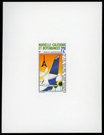 NOUVELLE CALEDONIE EPREUVE DE LUXE De La POSTE AERIENNE N° 250 1er Vol Régulier Paris-Nouméa 1986. TB - Non Dentellati, Prove E Varietà