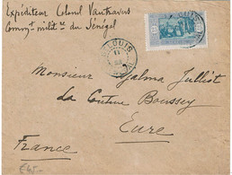 BR42- SENEGAL MARCHE 25c SEUL SUR LETTRE ST LOUIS MARS 1922 - Lettres & Documents