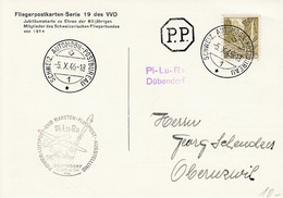 Delcampe - Fliegerpostkarten Serie 19 Des VVD - Pi-Lu-Ra Dübendorf 21 Sept - 6 Okt. 1946 - Other & Unclassified