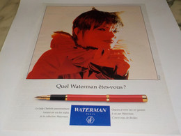 ANCIENNE PUBLICITE WATERMAN 1994 - Stylos