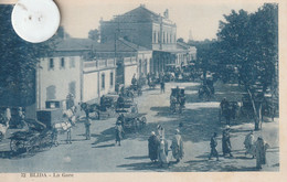 - Carte Postale Ancienne De  BLIDA  La Gare  En  Algérie - Blida