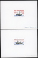 NOUVELLE CALEDONIE EPREUVE DE LUXE N° 484 Et 485 Bâteaux Anciens 1984. TB - Imperforates, Proofs & Errors