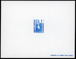 NOUVELLE CALEDONIE EPREUVE DE LUXE N° 491 "Le Cagou" Bleu 1985. TB - Non Dentelés, épreuves & Variétés