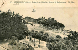 Locquirec * Le Jardin De L'hôtel Des Bains Et La Roche Tombée - Locquirec