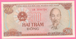 Vietnam 200 Dong 1987 Ho Chi Minh President Asia Banknote - Vietnam