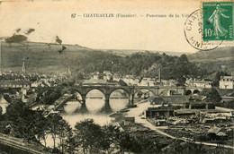 Châteaulin * Panorama De La Ville * Le Pont * Scierie Bois - Châteaulin