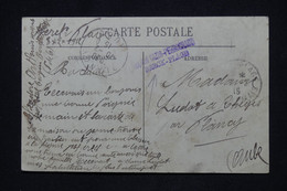 FRANCE - Cachet De L'Hôpital De Berk Plage Sur Carte Postale En 1915 Pour Plancy - L 101729 - Guerra De 1914-18