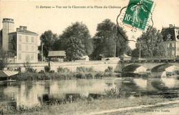 Jarnac * Vue Sur La Charente Et La Place Du Château * Le Pont - Jarnac