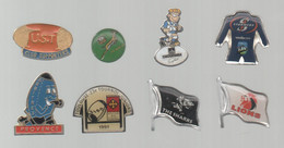 PINS PIN'S RUGBY 961 UST SUPPORTES GROUPAMA ARBITRES PROVENCE TOULOUSE AFS AFRIQUE DU SUD  LOT 8 PINS - Rugby