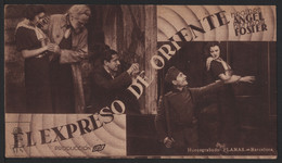 Original 1934 Orient Express Cinema / Movie Advt Brochure -Heather Angel, Norman Foster. - Bioscoopreclame